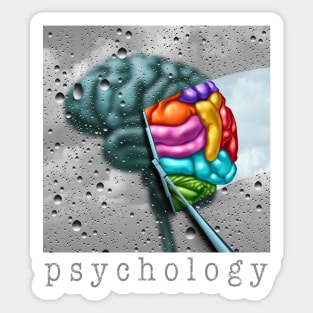 Psychology And Psychologist Or Psychiatry and Psychiatric Sticker